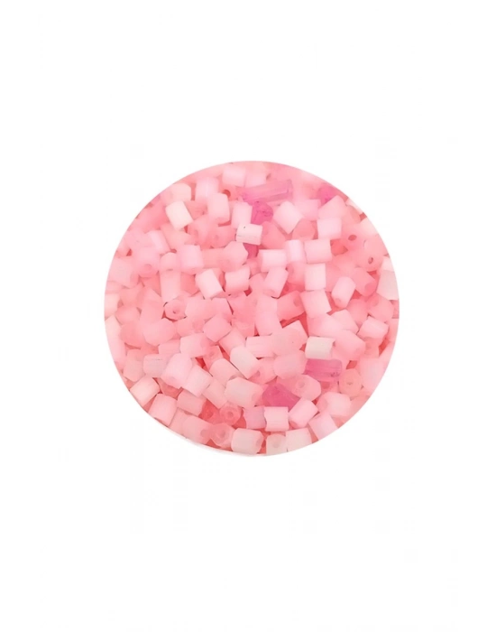 Kesme Cam Boncuk 2mm - 60 Gram - Şeker Pembe - BNC398