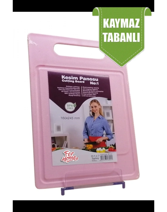 Kesme Tahtası Kaydırmaz Plastik Kesme Sunum Tahtası Pratik Kesim Panosu 160x245 Mm Royaleks-FR-107