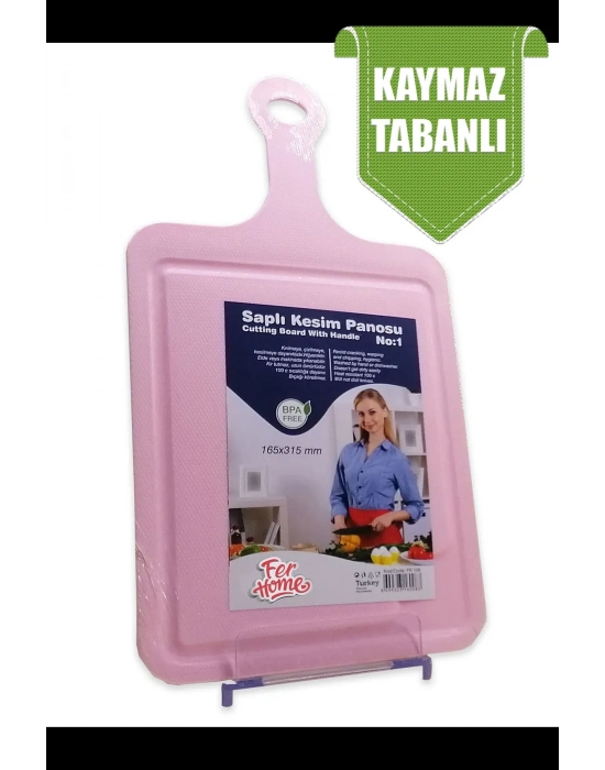 Kesme Tahtası Kaydırmaz Plastik Kesme Sunum Tahtası Pratik Kesim Panosu 165x315 Mm Royaleks-FR-105