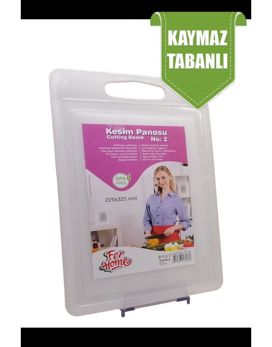 Kesme Tahtası Plastik Büyük Kesme Sunum Tahtası Kesim Panosu 225x325 Mm Royaleks-FR-108