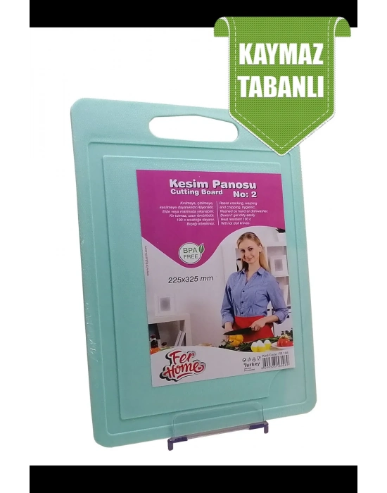 Kesme Tahtası Plastik Büyük Kesme Sunum Tahtası Kesim Panosu 225x325 Mm Royaleks-FR-108