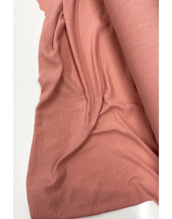 Keten Kumaş - Organik Kumaş - Perde Kumaşı - Ince Keten - Kıyafet Için Kumaş Örtü Pudra 30A