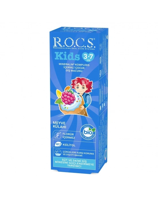 .Kids Diş Macunu 3-7 Yaş 35 ml Meyve Külahı