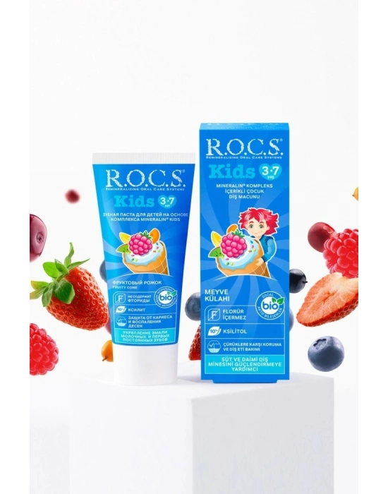 .Kids Diş Macunu 3-7 Yaş 35 ml Meyve Külahı