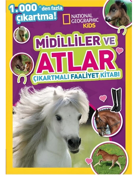 Kids Midilliler ve Atlar Çıkartmalı Faaliyet Kitabı