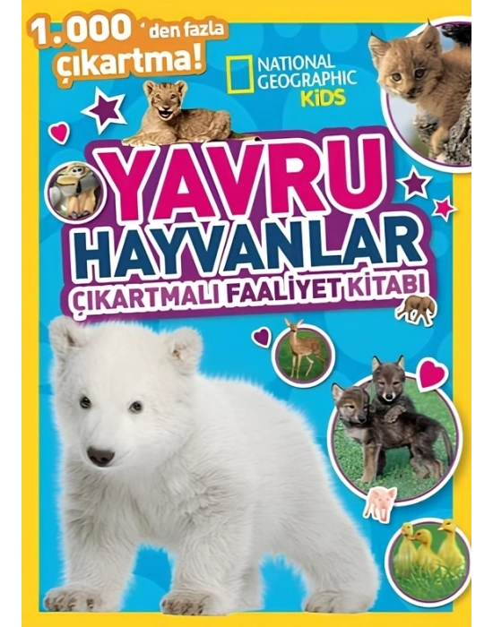 Kids Yavru Hayvanlar Çıkartmalı Faaliyet Kitabı