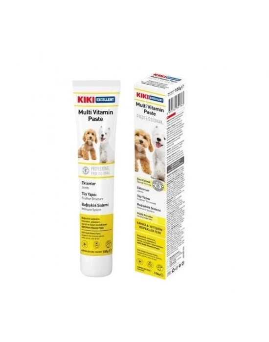 Kiki Excellent Bağışıklık Sistemi Destekleyici Yavru ve Yetişkin Multi Vitamin Köpek Macunu 100 Gr