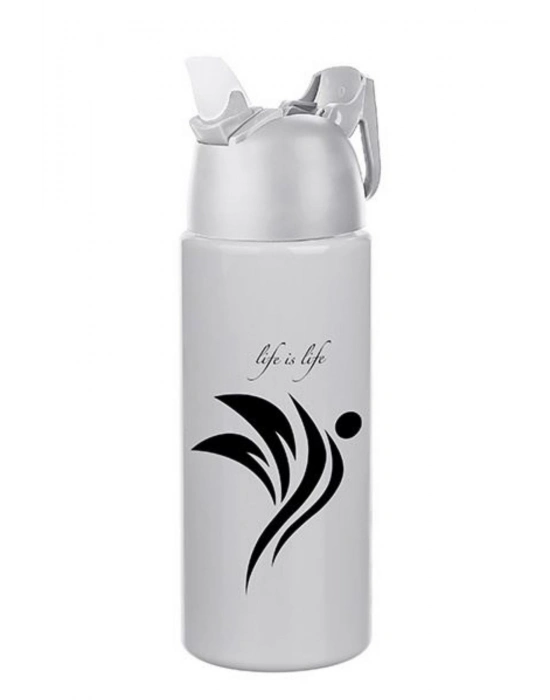 ®  Kilitlenebilen Matara Güvenlikli Suluk Sporcu Matarası Spor Su Şişesi İçecek Şişesi 700ml