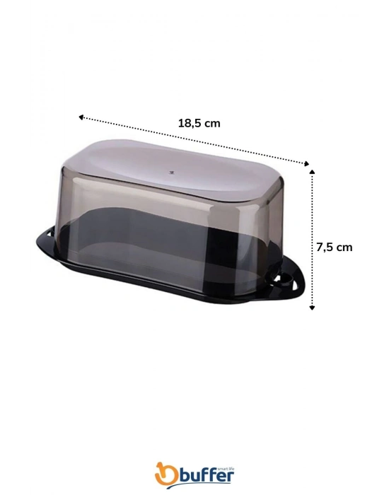 ®  Kilitli Plastik Kapaklı Kahvaltılık Tereyağlık Peynirlik Erzak Saklama Kabı Ap-9428