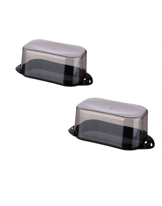 ®  Kilitli Plastik Kapaklı Kahvaltılık Tereyağlık Peynirlik Erzak Saklama Kabı Ap-9428