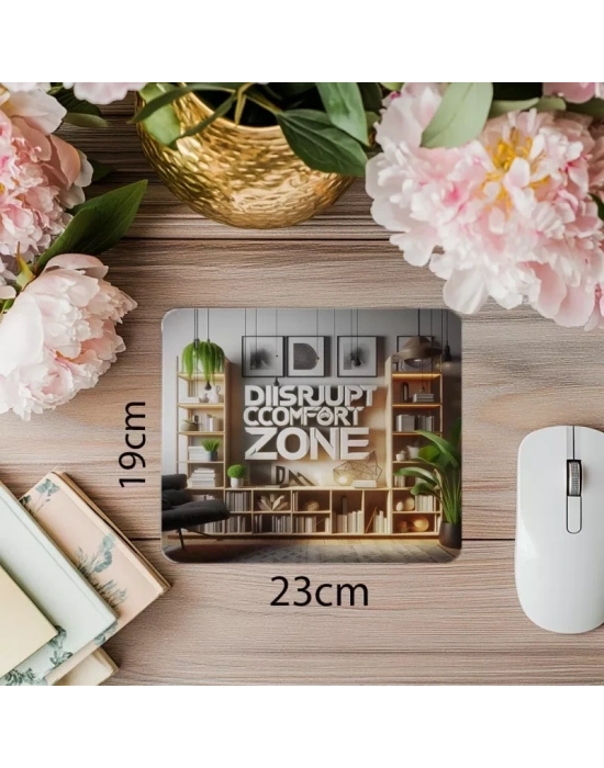 Kır Zincirlerini Tasarımıyla İlham Veren Mouse Pad - 19x23 cm 2 mm Dikdörtgen İthal Baskılı Mouse Pad