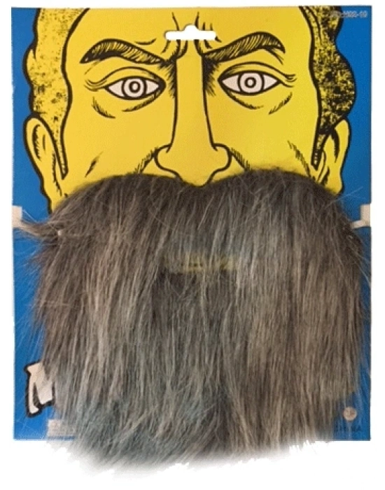 Kırçıllı Korsan Sakalı Gri Renk Takma Sakal