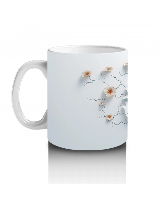 Kırık Duvarın Ardında Gülümseyen Balkabağı – Hediyelik Kahve Kupası