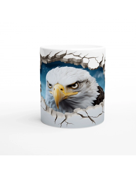 Kırık Duvarın Ardından Bakan Kartal Temalı Baskılı Kupa Bardak