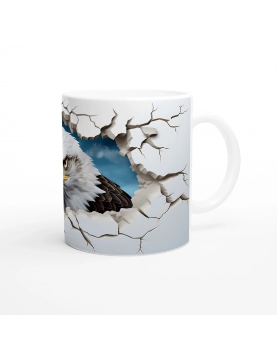 Kırık Duvarın Ardından Bakan Kartal Temalı Baskılı Kupa Bardak