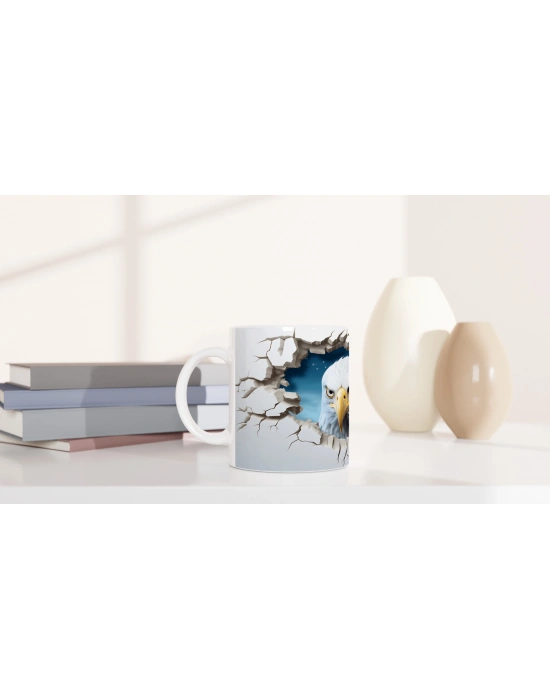 Kırık Duvarın Ardından Bakan Kartal Temalı Baskılı Kupa Bardak