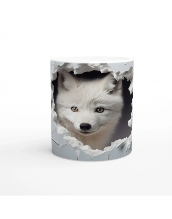 Kırık Duvarın Ardından Bakan Kutup Tilkisi Baskılı Kupa Bardak