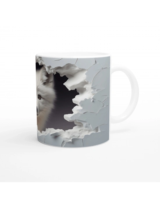 Kırık Duvarın Ardından Bakan Kutup Tilkisi Baskılı Kupa Bardak