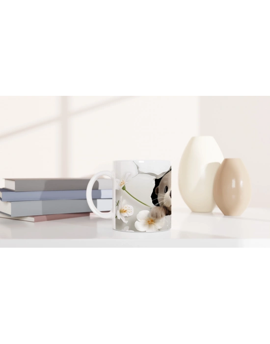 Kırık Duvarın Ardından Bakan Sevimli Su Samuru Baskılı Kupa Bardak