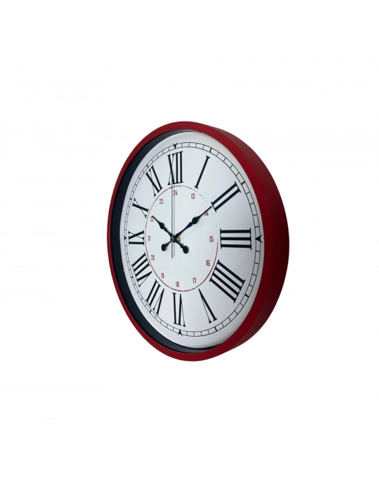 Kırmızı 36 Cm Duvar Saati