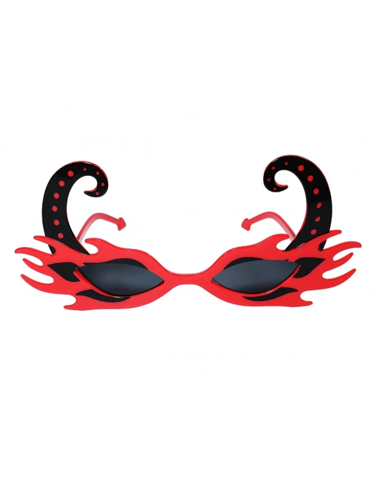 Kırmızı Alevli Parti Gözlüğü