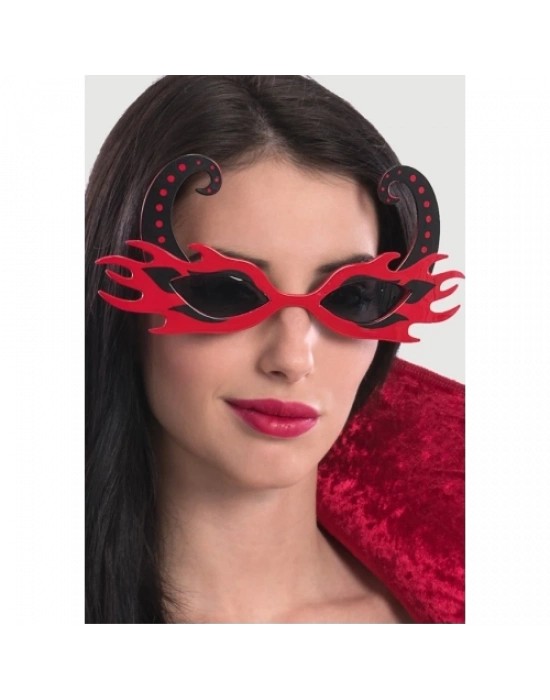 Kırmızı Alevli Parti Gözlüğü