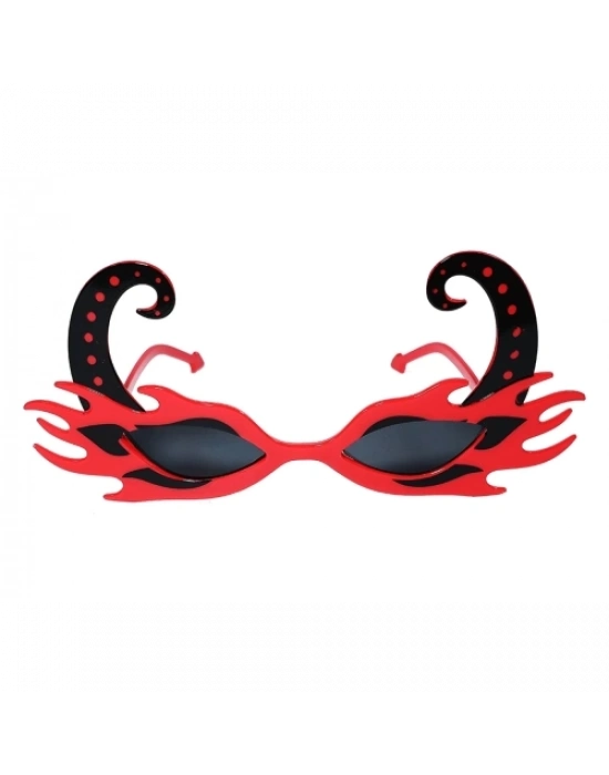 Kırmızı Alevli Parti Gözlüğü