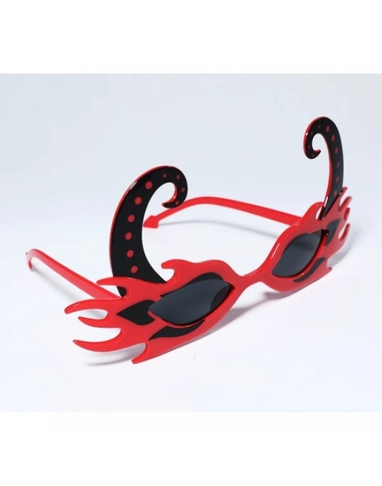 Kırmızı Alevli Parti Gözlüğü