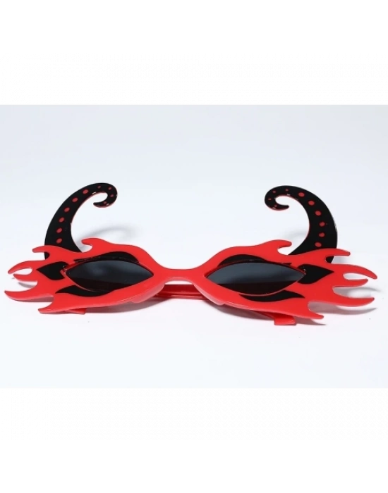 Kırmızı Alevli Parti Gözlüğü