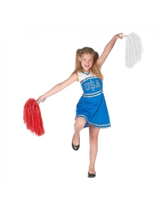 Kırmızı Beyaz Gösteri Ponponu