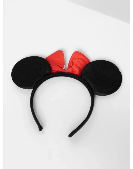 Kırmızı Fiyonklu Minnie Mouse Taç Fare Tacı Kafa Bandı