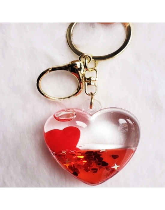 Kırmızı Kalp Anahtarlık