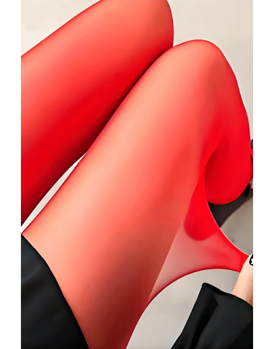 Kırmızı Külotlu Çorap 20 Den