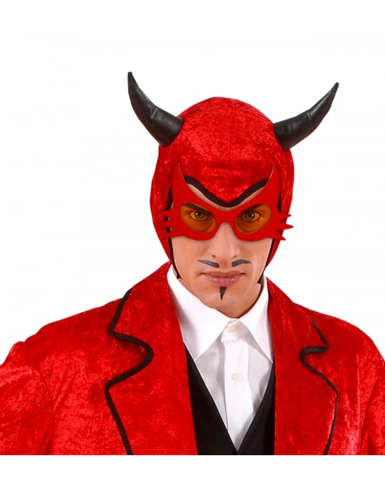 Kırmızı Renk Bıyık Tasarımlı Kedi Gözlüğü 19x11 Cm