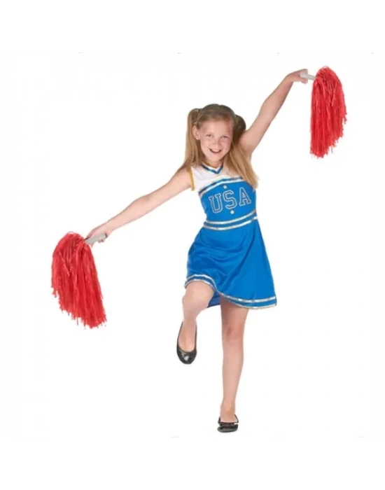 Kırmızı Renk Gösteri Ponponu Çift