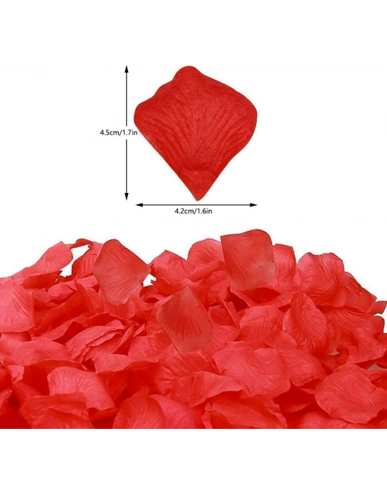 Kırmızı Renk Gül Yaprağı – 5 Paket 500 Adet