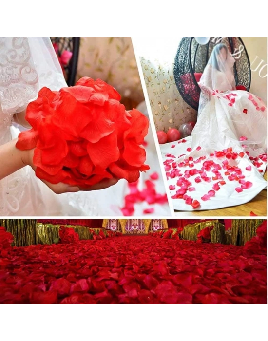 Kırmızı Renk Gül Yaprağı – 5 Paket 500 Adet