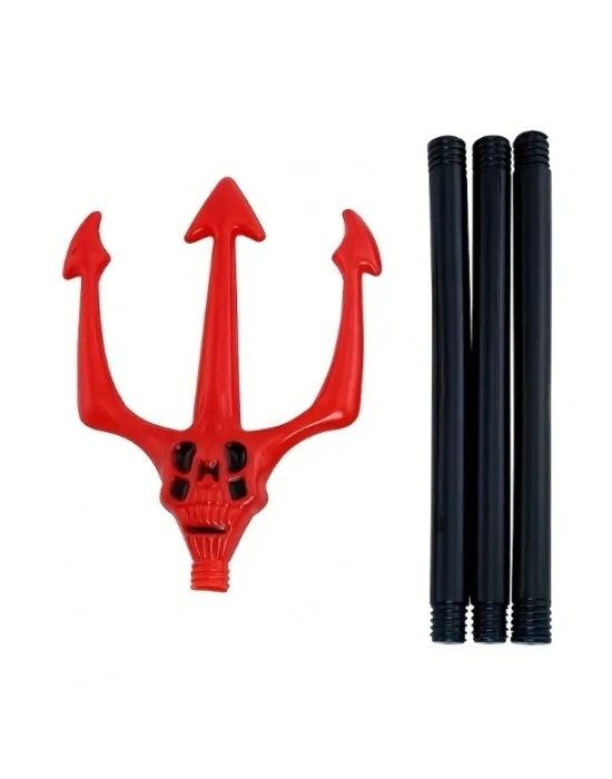 Kırmızı Renk Halloween Cadılar Bayramı Çatal 107 Cm