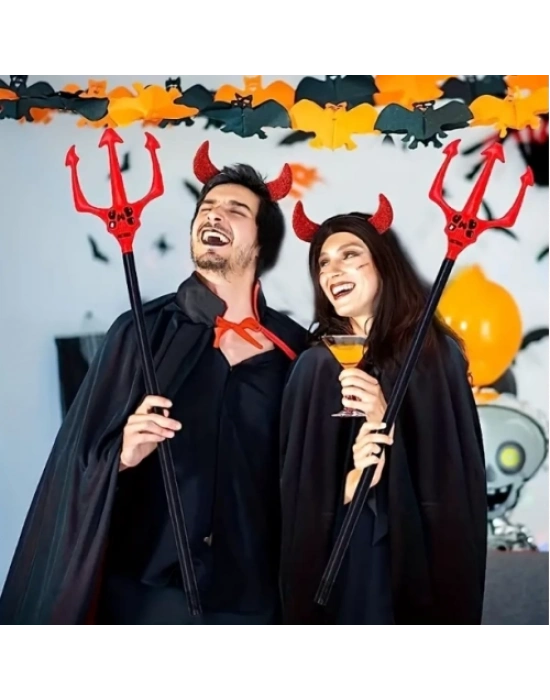 Kırmızı Renk Halloween Cadılar Bayramı Çatal