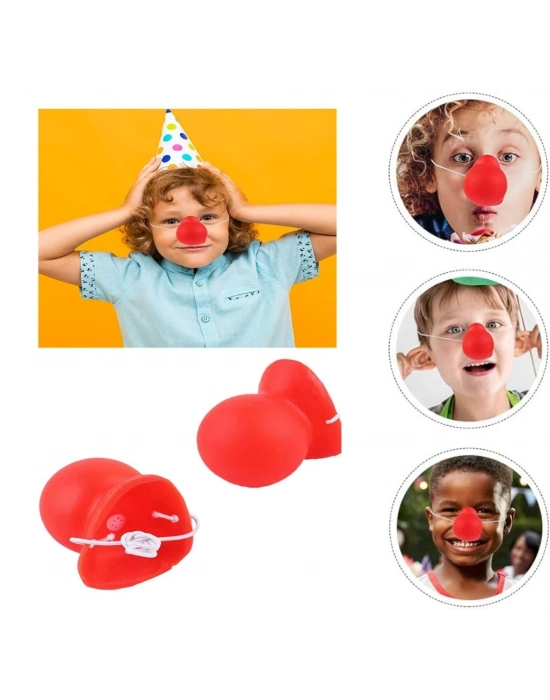 Kırmızı Renk Lastikli Burun Palyaço Burun