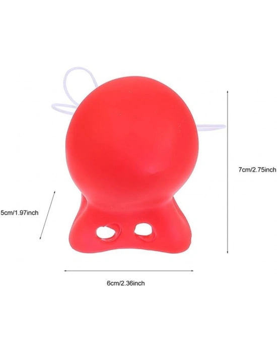 Kırmızı Renk Lastikli Burun Palyaço Burun