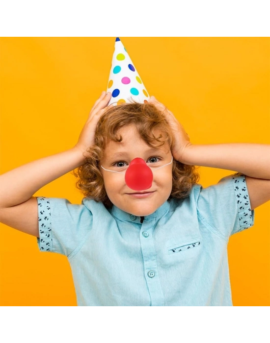 Kırmızı Renk Lastikli Burun Palyaço Burun