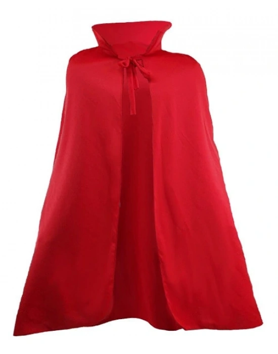 Kırmızı Renk Yakalı Pelerin 120 Cm