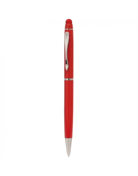 Kırmızı Touchpen Metal Kalem