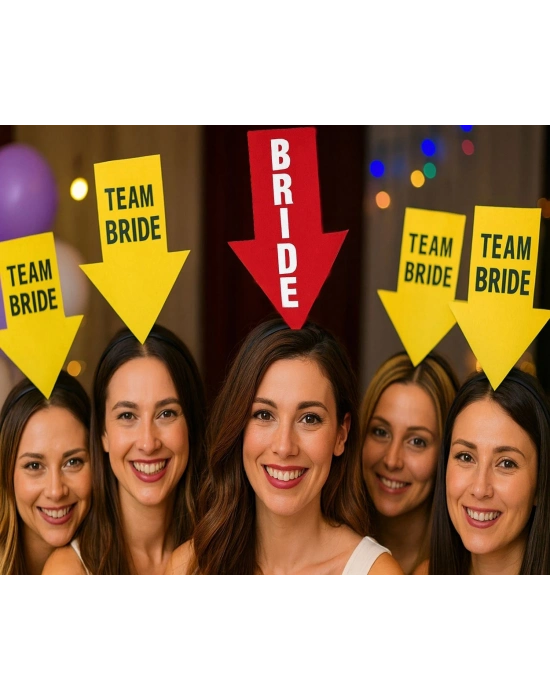 Kişiselleştirilebilir Ok Taç – Üzerine Yazı Yazılabilen Parti Tacı Kırmızı Renk