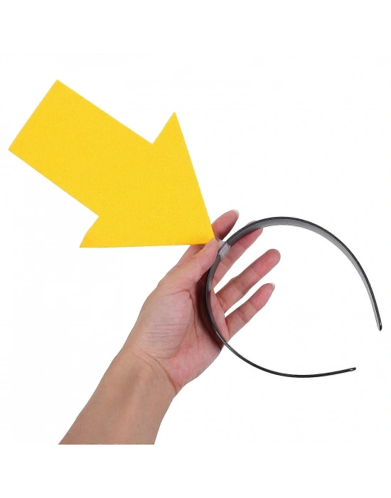 Kişiselleştirilebilir Ok Taç – Üzerine Yazı Yazılabilen Parti Tacı Sarı Renk