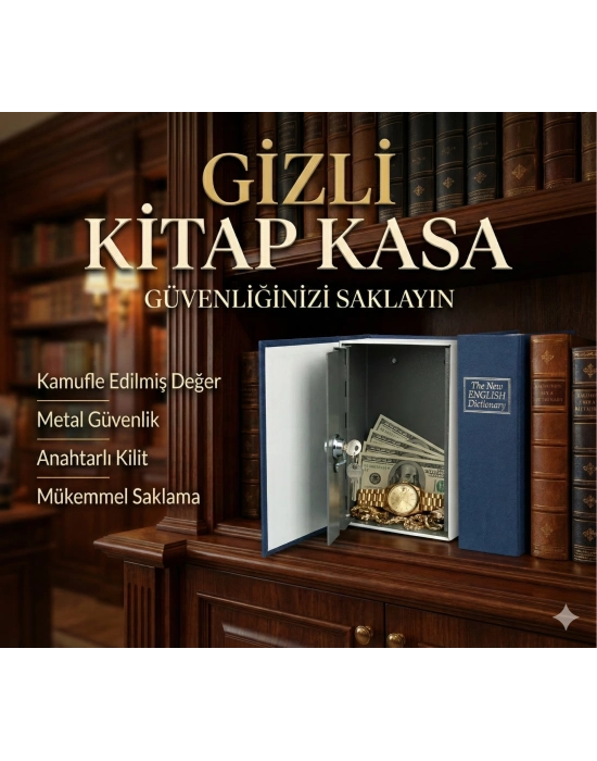 Kitap Görünümlü Gizli Kasa