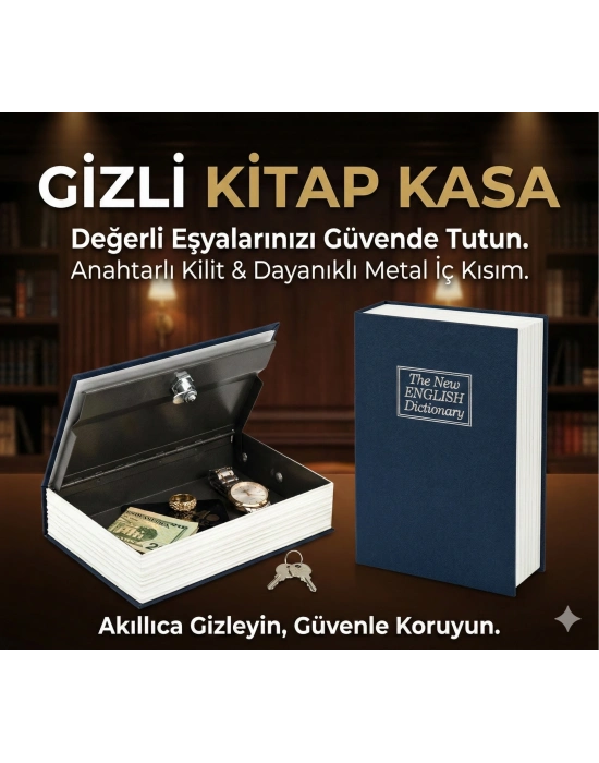 Kitap Görünümlü Gizli Kasa
