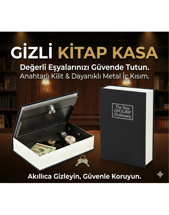 Kitap Görünümlü Gizli Kasa