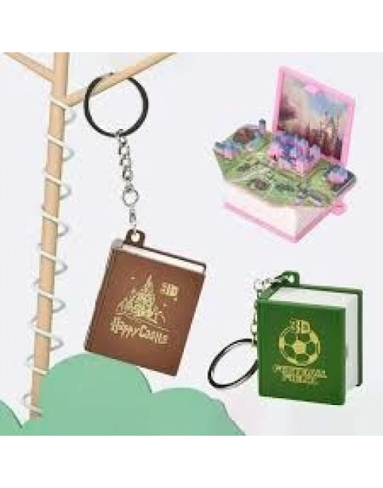 Kitap Şeklinde 3D Anahtarlık